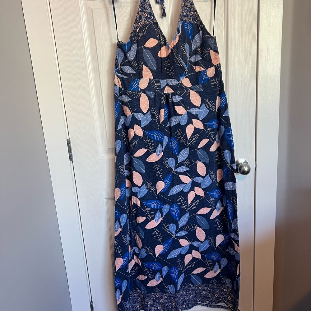 Full length halter dress